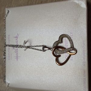 NWT Hallmark Connections Hearts. Gold and Silvertone Stainless Steel.Adjustable